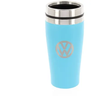 BRISA VW Collection - Volkswagen Isolierter Edelstahl Thermo-Becher im Original VW Design (Doppelwandig/450ml/Türkis)