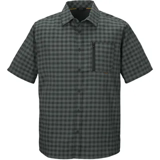 KILLTEC Herren Funktionshemd/Hemd Kurzarm/Outdoorhemd KOS 44 MN WVN SHRT, dunkelgrün, M, 42790-000