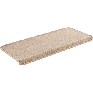 [en.casa] Stufenmatten 15-er Set Treppenmatten 65 x 24 cm rechteckig Treppenteppich Treppenschoner Stufenteppich selbstklebend Beige