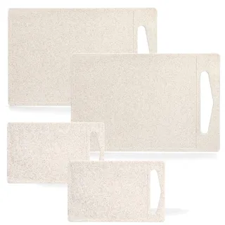 Zeller Present Schneidebrett dünn, leicht und platzsparend, Kunststoff/Weizenstroh,