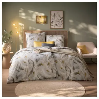 Estella Bettwäsche Nathalie 135 x 200 cm Jersey Silber