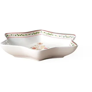 Villeroy & Boch Sternschale Winter Bakery Delight rot/weiß 26 cm