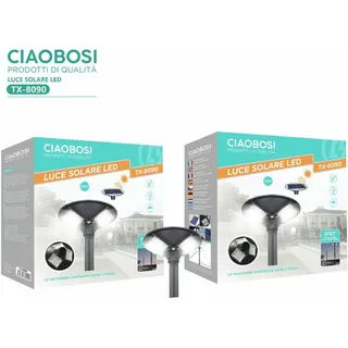 Straßenlaterne Leuchtturm Garten Straße Dämmerungssensor UFO Solarpanel 300W