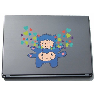 pinkelephant Laptopaufkleber Laptopskin clm025 - Lustige kleine Monster - Engel - 150 x 190 mm Aufkleber