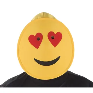 Hoch Herzen Emoji Maske - Erwachsene