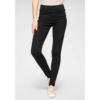 Levi's 720 - Schwarze High Waisted Skinny Jeans-W26 / L32