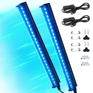 Heimsolarium - UV Körperlampe 2 x 8 W - 395 nm UVA - 85–265 V - Hautbräuner - Set mit 2 Lampen