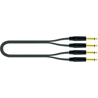 QUIK LOK - JUST/KEY-4,5 Instrumentenkabel, 2 Mono-Klinke/2 Mono-Klinke, Länge 4,5 m, Farbe Schwarz