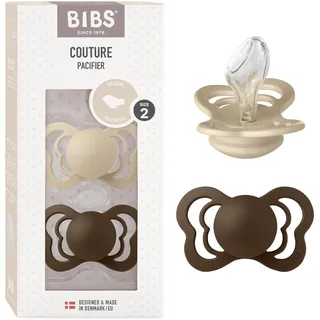 Bibs Couture 2er Pack Vanilla+Mocha Silikon 6-36m