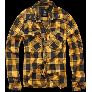 Brandit Textil Brandit Check Shirt Flanell Hemd black/yellow, Größe: XXL