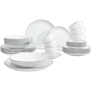 SELTMANN WEIDEN Lido Kombiservice 30-tlg. schwarz/weiß