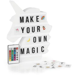 EasyMaxx LED-Leuchtkasten [Einhorn] - 173 Buchstaben, | 150 Moodjis