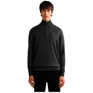 Napapijri Damavand Half Zip 4 dark grey melange 3XL