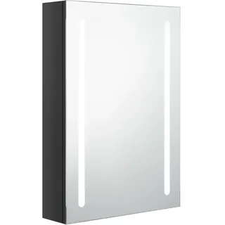 vidaXL LED-Spiegelschrank 57 cm schwarz
