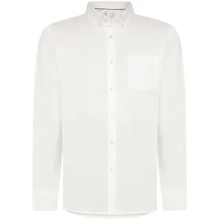 Pierre Cardin Langarmhemd "Oxford Button down" Button-down-Kragen, weiß