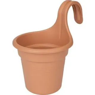 Blumenkasten elho Green Basics Kunststoff Ø 18x26 cm terracotta inkl. Halterung
