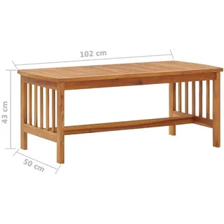 vidaXL 5-tlg. Garten-Lounge-Set mit Auflagen Massivholz Akazie grau