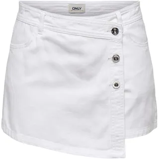 Only Miniröcke Damen Weiß/Blau Jeans L