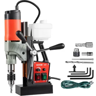 Vevor 1200 W Magnetbohrer Magnetbohrmaschine 13000 N Elektrische Kernbohrmaschine Industrielle Bohrmaschine 580 RPM mit variabler Geschwindigkeit für alle Oberflächen und Heimwerkerarbeiten
