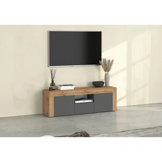 INOSIGN Lowboard »CHRONOS Breite 155 cm mit 2 Türen, 1 Schublade,1 offenes Fach« 1 Stk. tlg. TV-Board, Sideboard niedrig, Grifflos mit Push to Open 'Made in Italy'