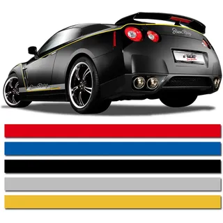 AUTO-STYLE Universelle Selbstklebende Pin-Stripe AutoStripe Cool200 - Schwarz - 3mm x 975cm