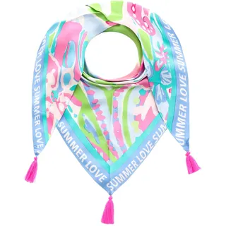 Zwillingsherz »"Summer Flower Art"« mit Blumenmuster, Schrift und Tasseln,