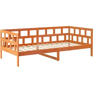vidaXL Tagesbett ohne Matratze Wachsbraun 80x200 cm Massivholz Kiefer - Braun