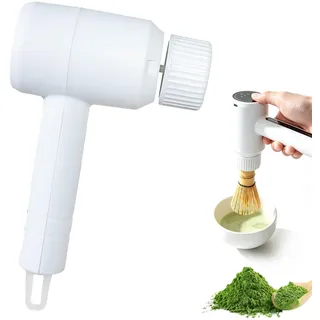 Elektrischer Matcha Schneebesen Wiederaufladbar, Matcha Quirl mit 3 Geschwindigkeiten, Tragbarer Matcha Mixer und Aufschäumer für Latte Cappuccino Grüntee Teezeremonie und Küchenzubehör