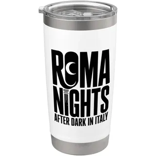 Römische Abend-Italien-Erbe-Typografie-Kunst Doppelwandiger Edelstahl-Thermobecher