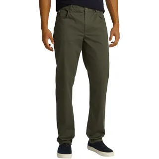 Tommy Hilfiger Herren, Chino Hose Denton Printed Structure mit Stretch, grün (army Green), 34W/30L