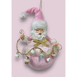 Goodwill Weihnachtsdeko Rosa Candy Santa Weihnachtsmann Figur Aufhänger Sammler