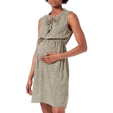 ESPRIT Maternity Damen Dress Woven Nursing Sleeveless All-over Print Kleid, Real Olive - 307, 42 EU