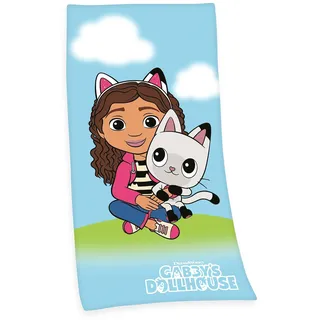 Herding Gabbys Dollhouse Badetuch 75 x 150 cm mehrfarbig