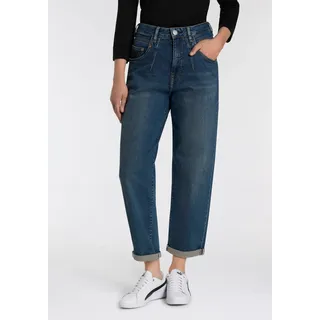 Herrlicher High-waist-Jeans "Brooke Denim", Damen, Gr. 31, N-Gr, gusty, Denim/Jeans, Obermaterial: 97% Baumwolle, 3% Elasthan, loose fit 7/8-Länge, Jeans High-Waist-Jeans, mit lockerer Passform