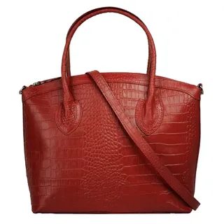 Cluty Henkeltasche Shopper Leder Red