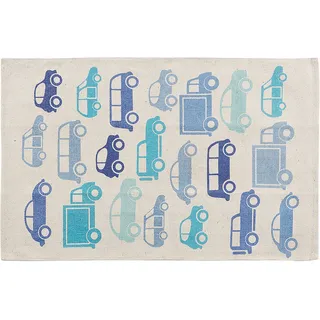 Beliani Kinderteppich MADURAJ Blau, 60 x 90 cm Baumwolle