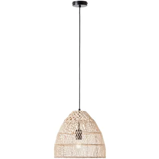 Brilliant Pendelleuchte Minster Rattan-Textil