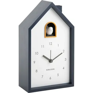 Uhr mit Kuckuck, 12 x 20 x 6 cm - Dunkelblau
