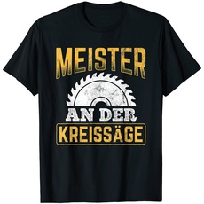 Meister An Der Kreissäge Handwerker Tischler Schreiner T-Shirt