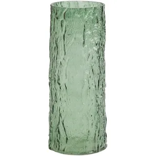 home&you Vase Texturios , Dunkelgrün , Glas , 29 cm , Dekoration, Vasen, Keramikvasen