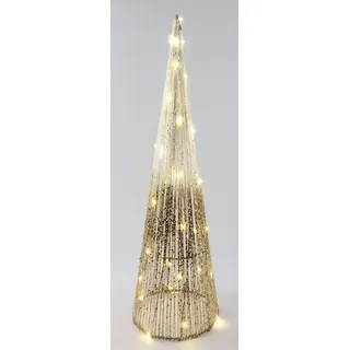 Flair Flower Weihnachtspyramide LED Pyramide mit Timer 60cm Weihnachten Leuchtpyramiden Weihnachtskegelbaum Weihnachtsbaum Tannenbaum Kegel beleuchtet Weihnachten Lichterkegel Weihnachtsdeko Innen Deko Beleuchtung