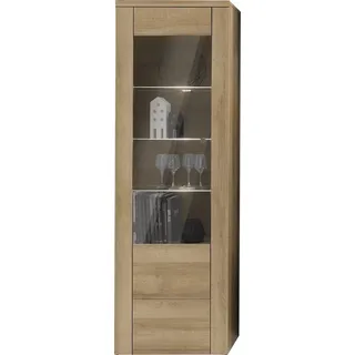 OTTO home Vitrine Larona 65 x 37 x 205,6 cm Braun