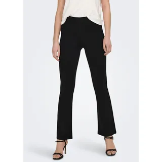 Jdy Bootcuthose "JDYPRETTY FLARE PANT JRS NOOS", Damen, Gr. M (38), Länge 32, schwarz, Jersey, Obermaterial: 66% Viskose, 30% Nylon, 4% Elasthan, unifarben, knöchellang, Hosen
