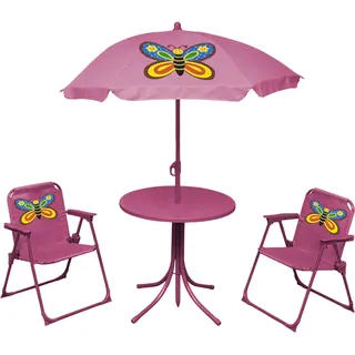 Wohnzimmer aus dem Garten Tisch Mit Sonnenschirm für Kinder + 2 Sedioline Stoff