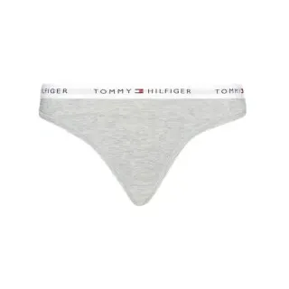 Tommy Hilfiger für Damen. UW0UW03835 Tanga mit Logo am Bund grau (XS), Heimtextilien, Baumwolle