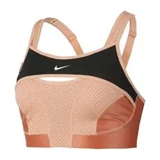 Nike Alpha UltraBreathe Sport-BH Damen - Orange, Schwarz, Größe XS