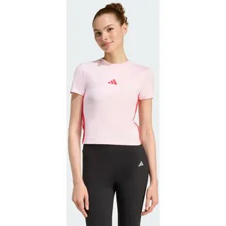 adidas Essentials 3-Streifen Slim Baby T-Shirt Clear Pink/Pure Ruby M