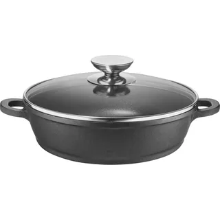 Berndes Vario Click Induction Servierpfanne mit Glasdeckel 28 cm 31167 - Schwarz