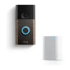 RING Video Doorbell Gen. 2 - Bronze, 1080p HD, Gegensprechfunktion, Türklingel + Chime