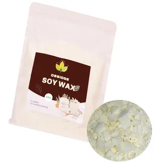 Sojawachs für Kerzen, Premium Kerzenwachs, Kerzenwachs zum Gießen & Kerzenherstellung, Verschiedene Größen-1kg, 100% Natürliches Sojawachs für DIY Kerzen Selber Machen
